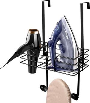Ironing Board Hanger Over The Door Ironing Board Holder Door Mount Storage Black